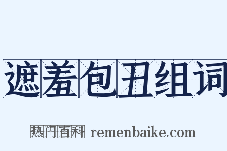 遮羞包丑组词是什么意思的图片
